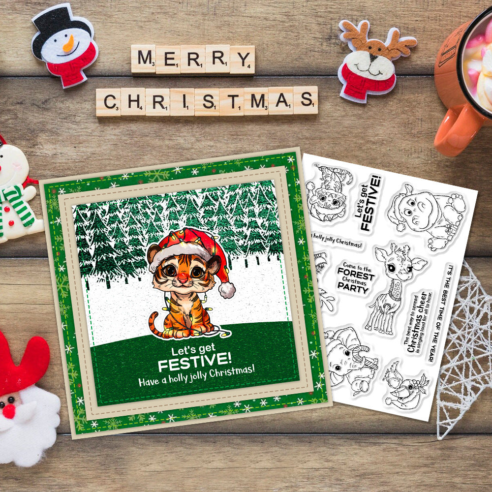 Christmas Animals Dies & Stamps Set