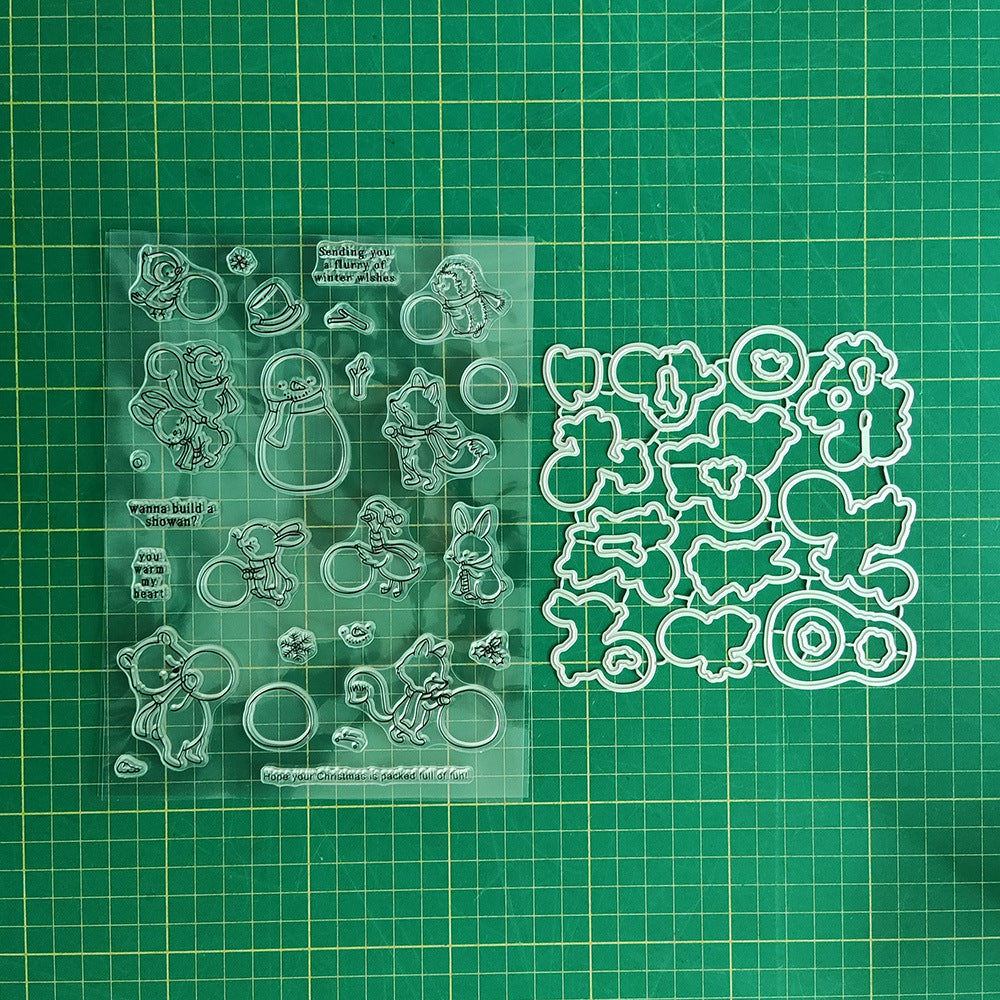 Winter Snowman Dies & Stamps Set