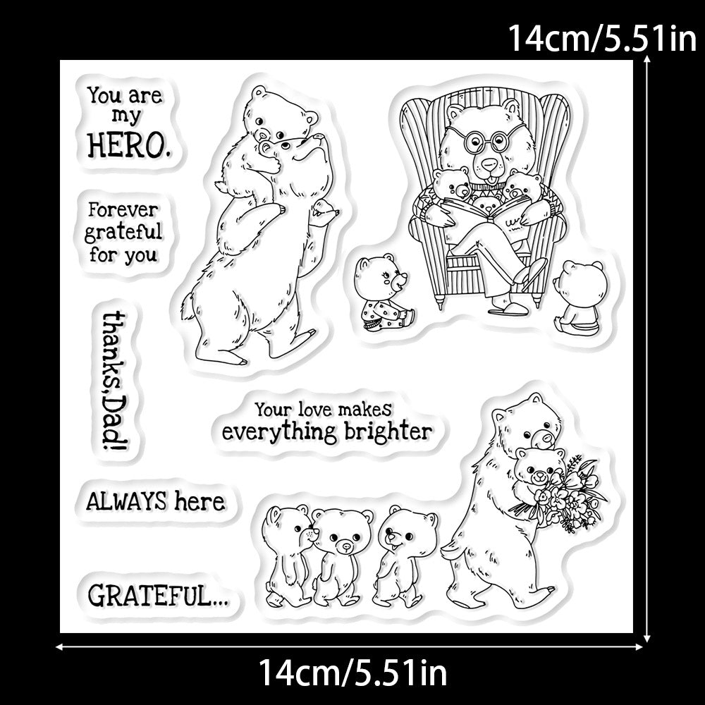 Little Bear and Son Dies & Stamps Set
