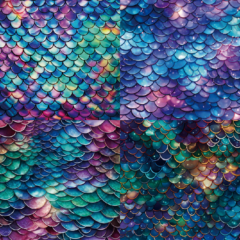 24PCS 6" Queen Of Mermaids Scrapbook Paper & Cardstock