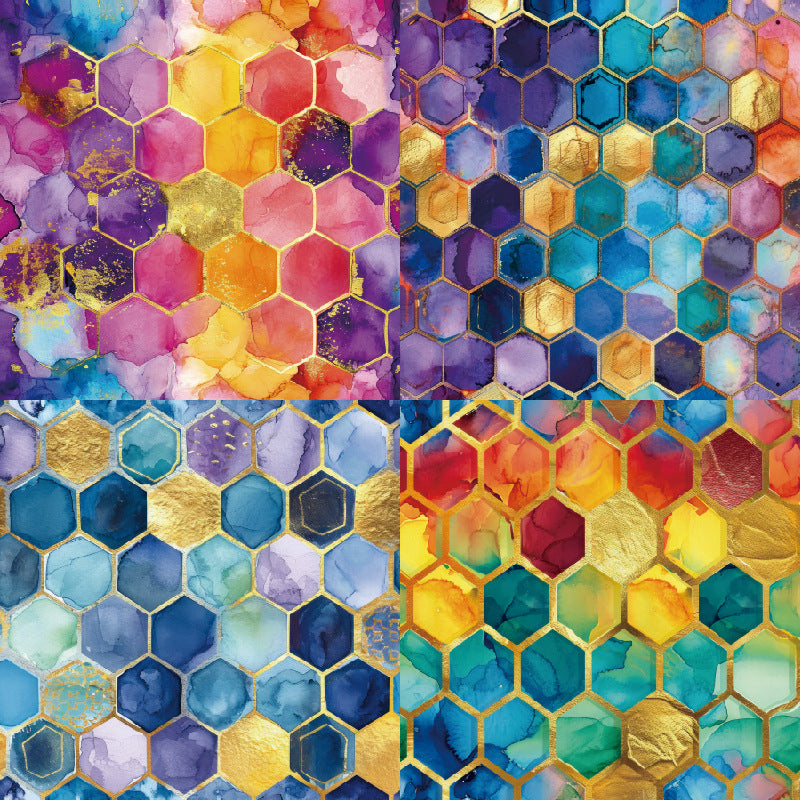 24PCS 6" Gilded Scrapbook Paper & Cardstock