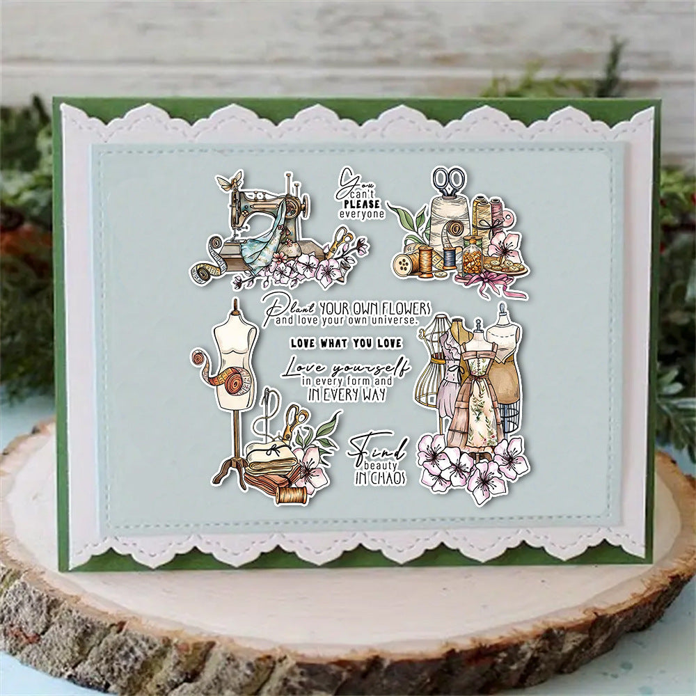 Vintage Handmade Tailor Clear Stamps