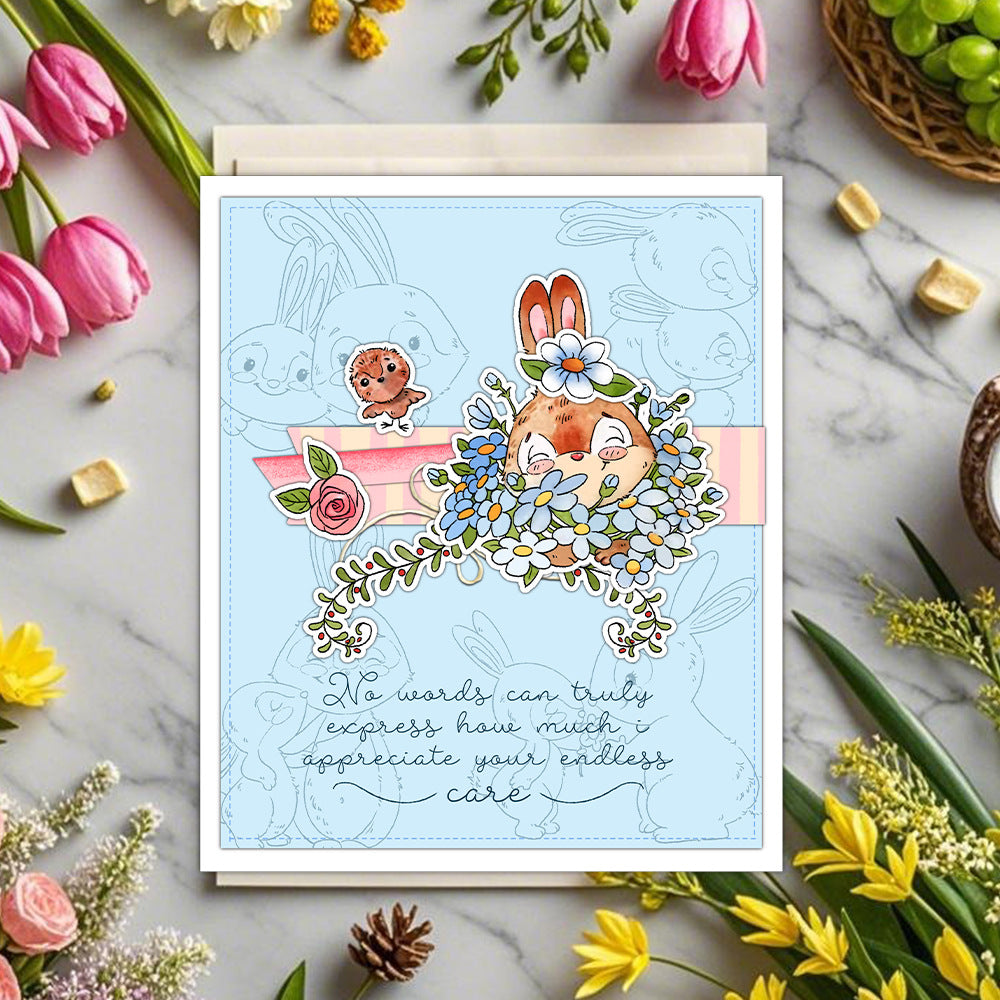 Happy Mother's Day Rabbits Dies & Stamps Set