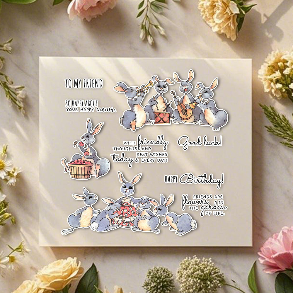 Rabbit Band Dies & Stamps Set