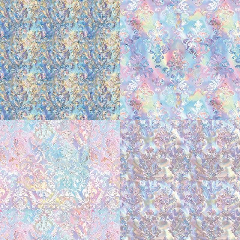 24PCS 6" Glare Embossing Scrapbook Paper & Cardstock