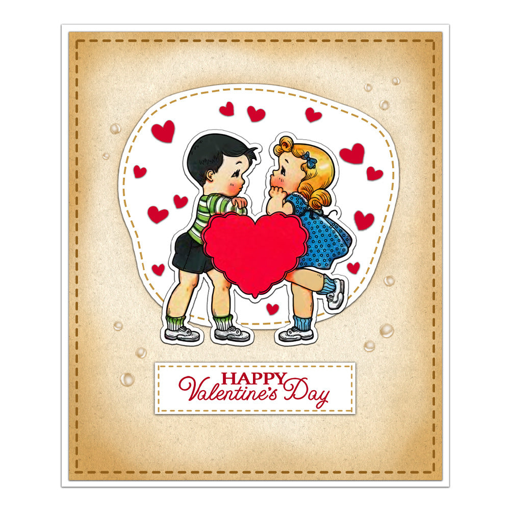Valentine's Day Kids Clear Stamps