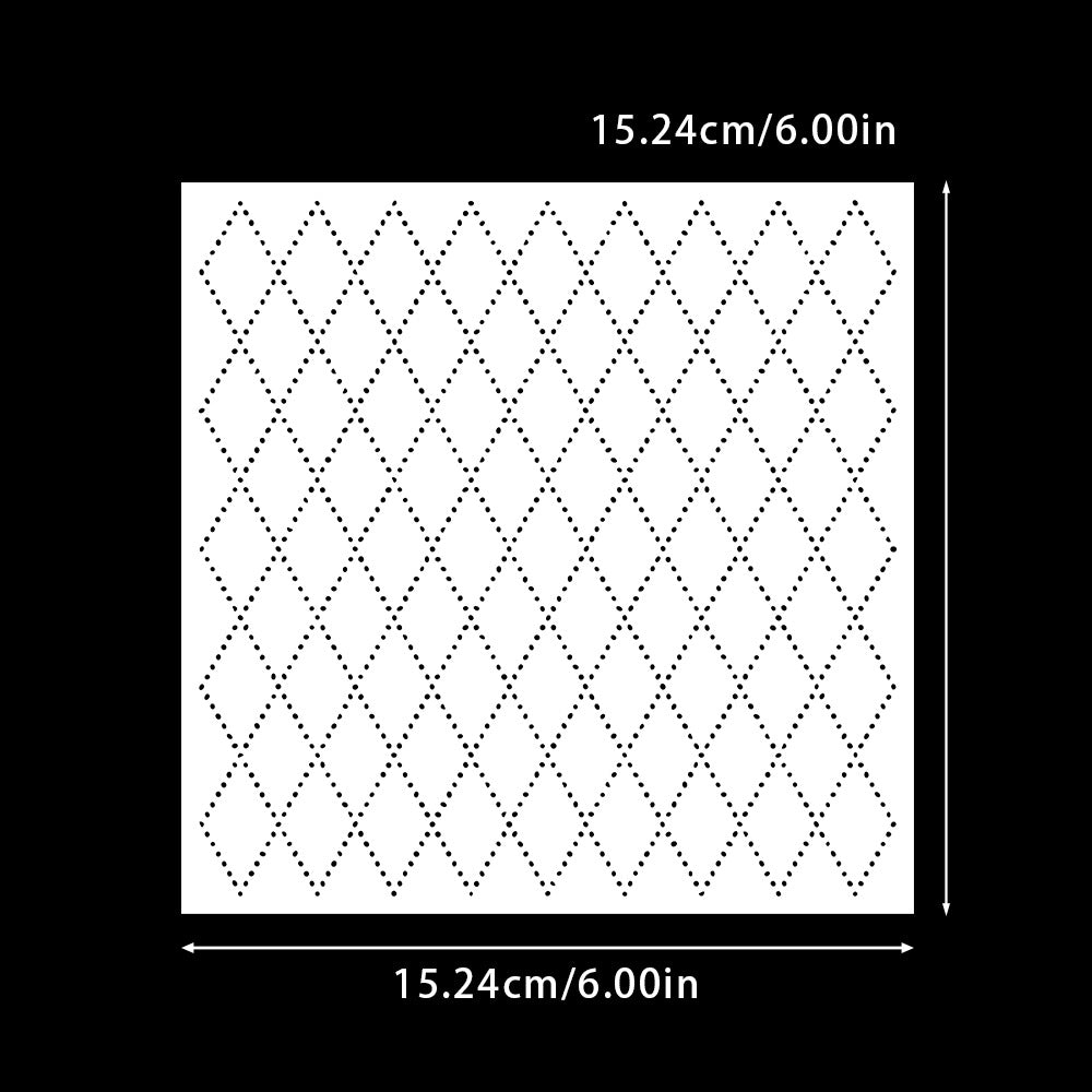 Grid Pattern DIY Painting Hollow Stencil
