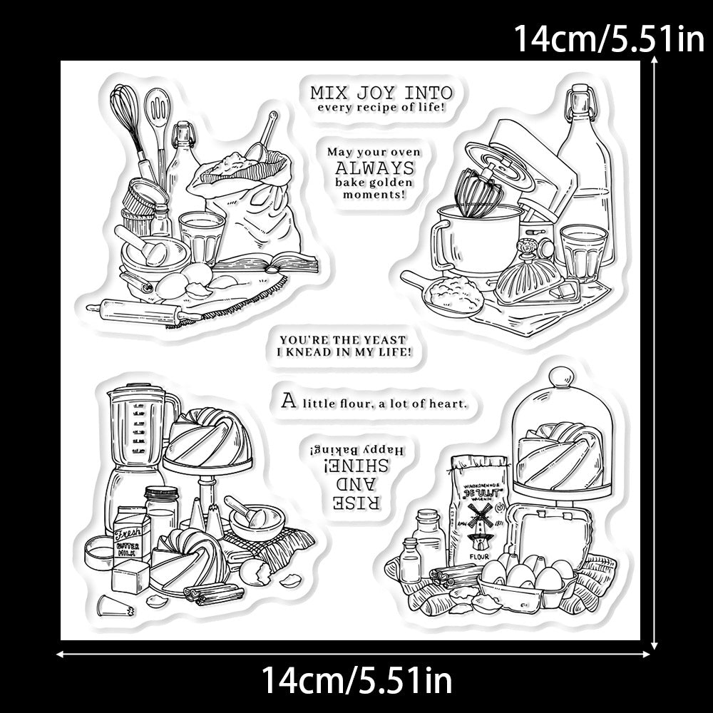 Kitchen Baking Tools Clear Stamps