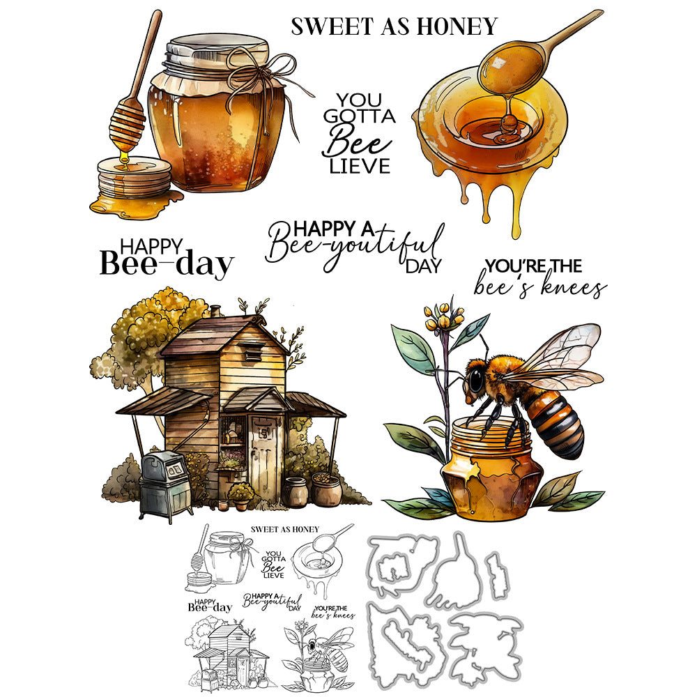 Bee House Dies & Stamps Set