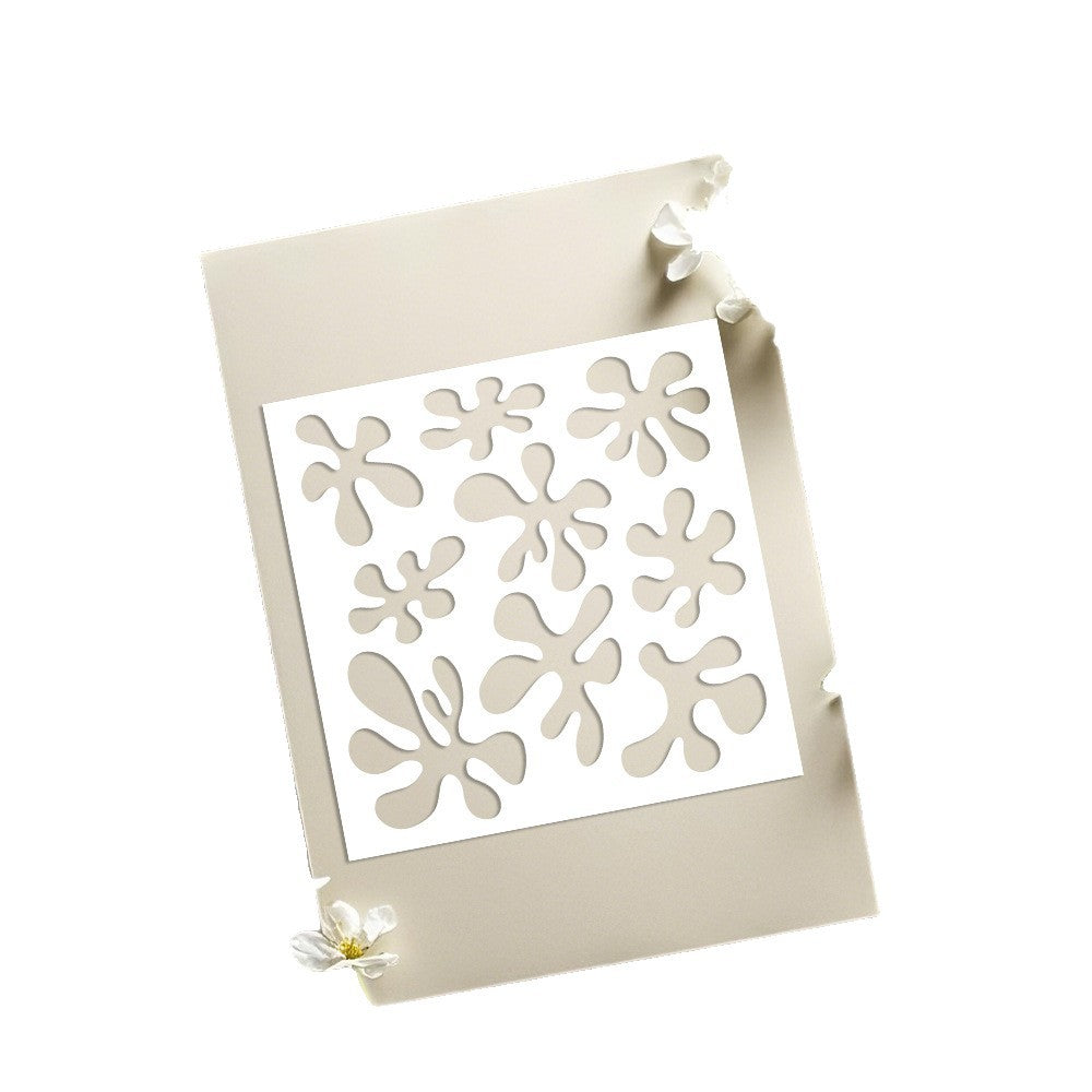 Water Stain Pattern DIY Painting Hollow Stencil