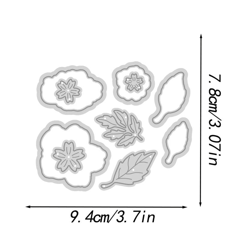Flower Decoration Dies & Stamps Set