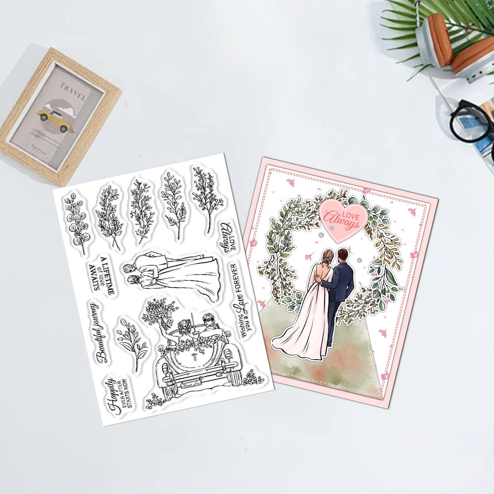 Wedding Theme Dies & Stamps Set
