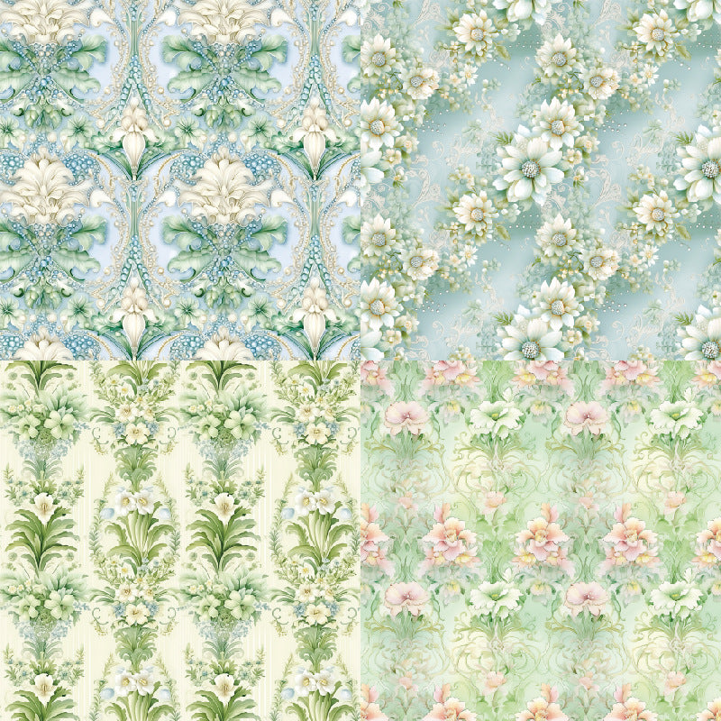 24PCS 6" Pomona Green Scrapbook Paper & Cardstock