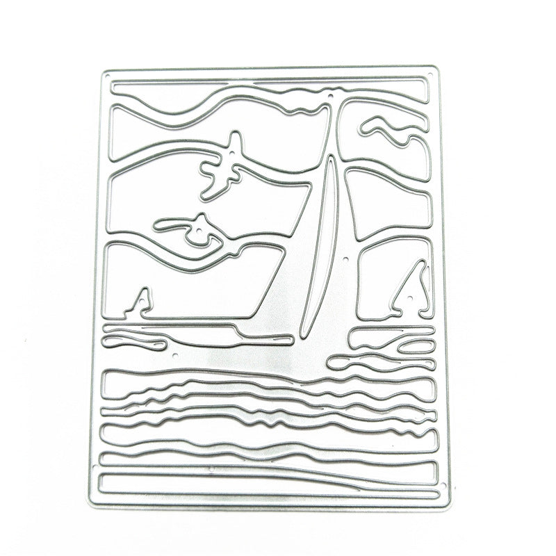 Rectangular Sailing Ship Waves Metal Cutting Dies