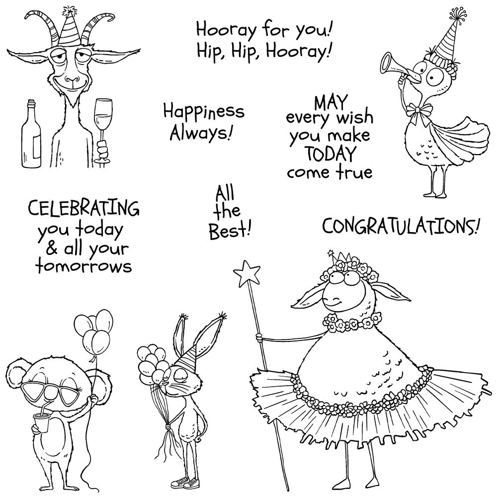 Birthday Friendship Clear Stamps