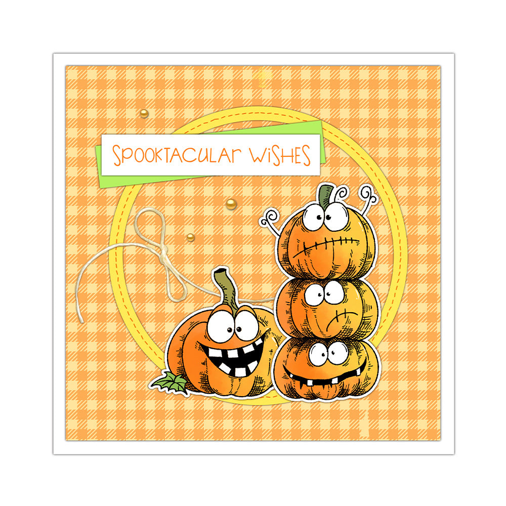 Halloween Pumpkin Dies & Stamps Set