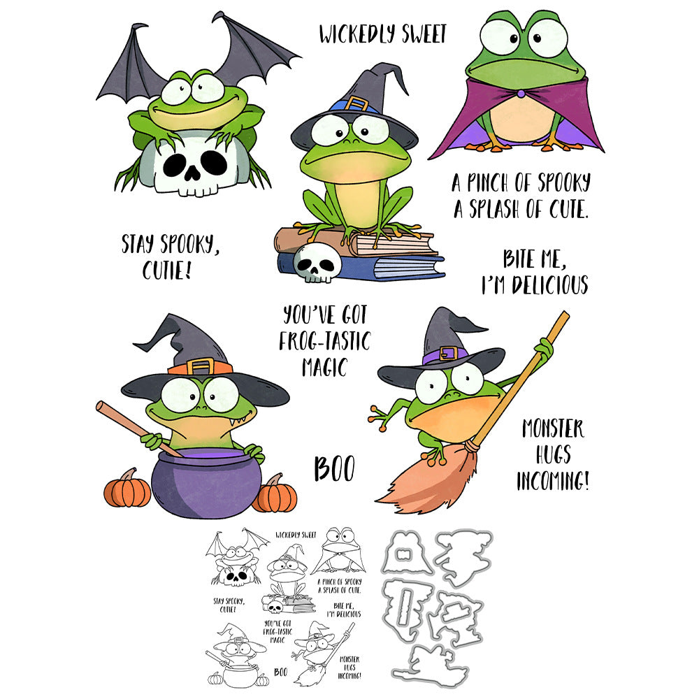 Halloween Frogs Dies & Stamps Set