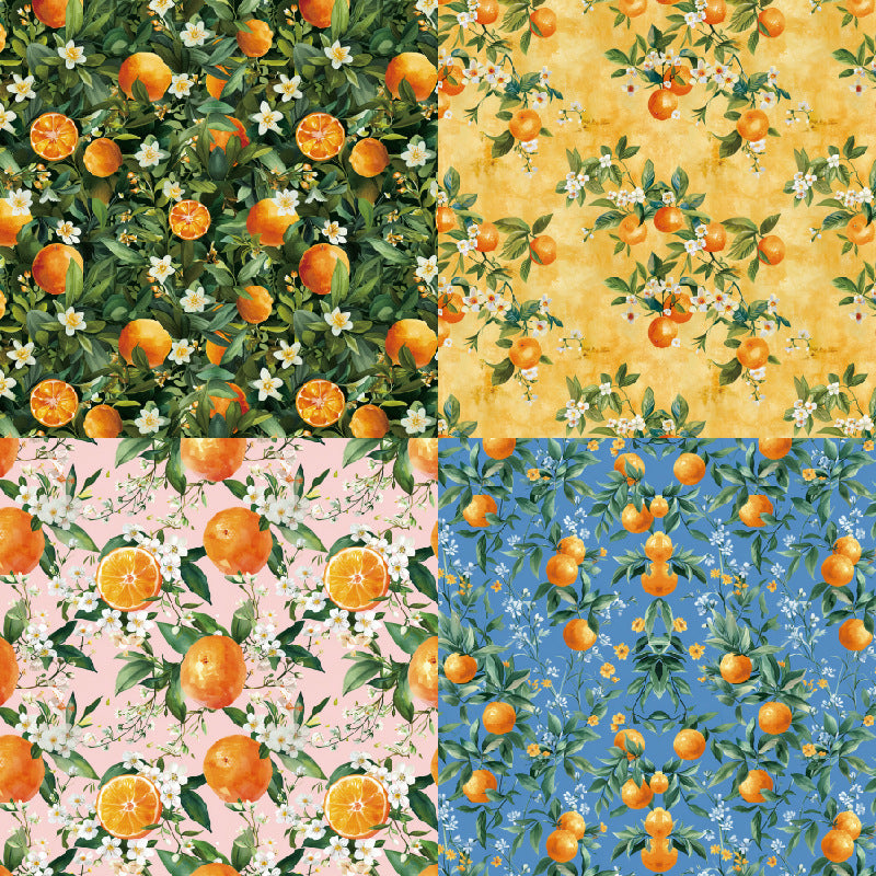 24PCS 6" Citrus Scrapbook Paper & Cardstock