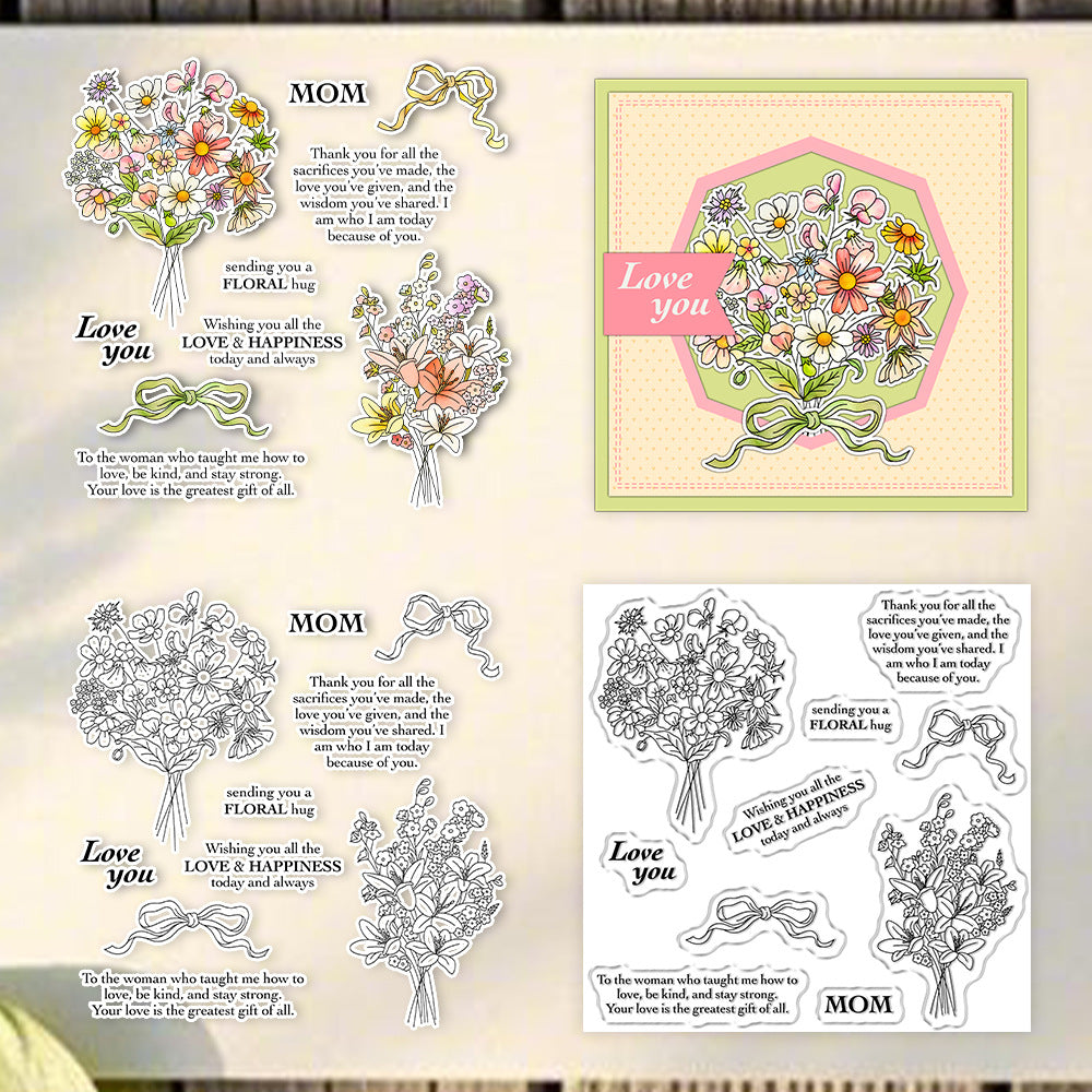 Bouquet Bow Clear Stamps