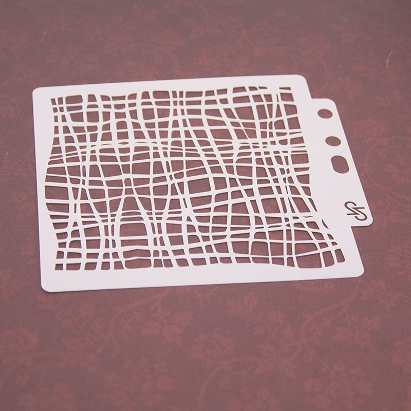 Staggered Lines DIY Hollow Stencil