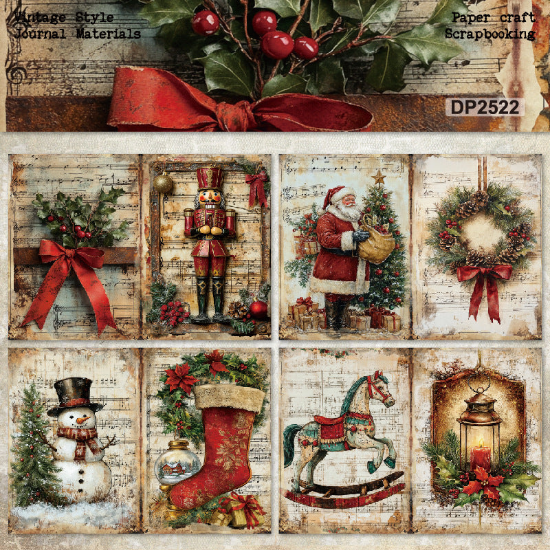 A5 Christmas Theme Journal Scrapbook Paper