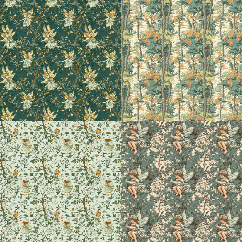 24PCS 6" Fairy Scrapbook Paper & Cardstock