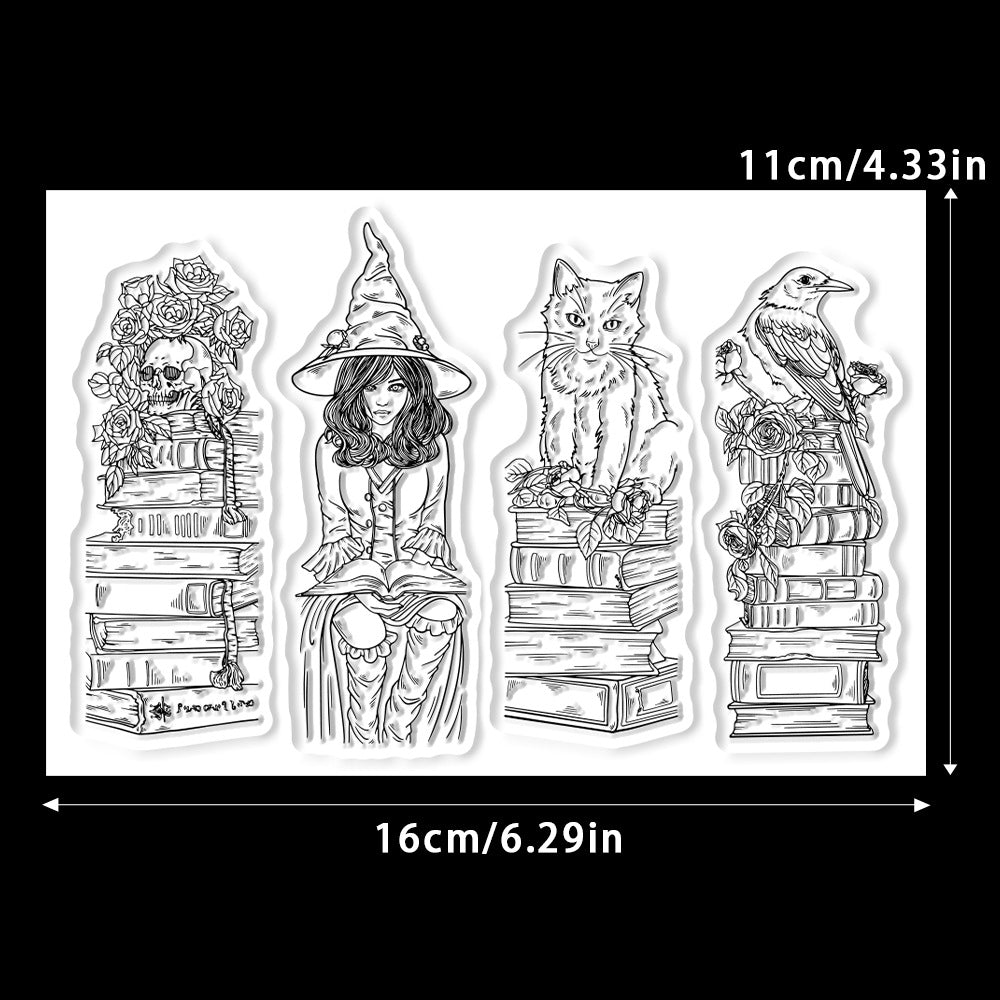 Halloween Elements Dies & Stamps Set