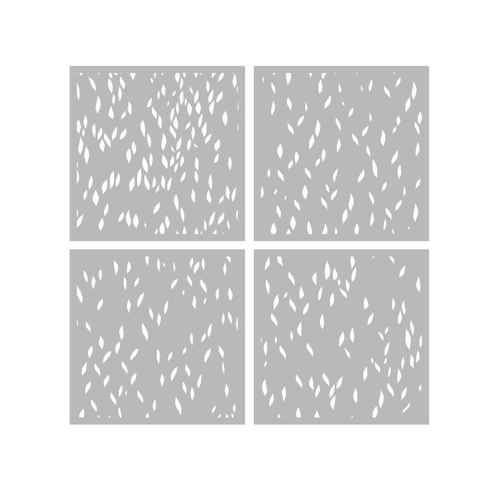 3D Leaves Background DIY Painting Hollow Stencil