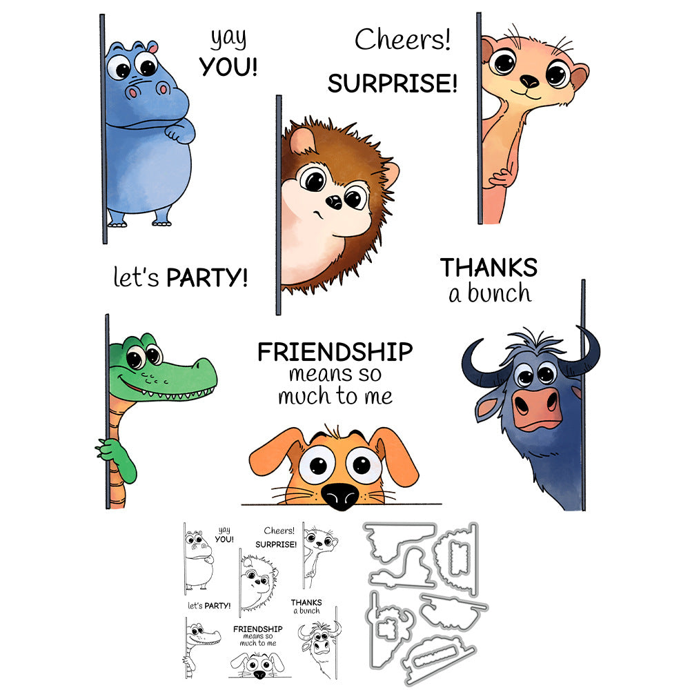Probe Animals Dies & Stamps Set