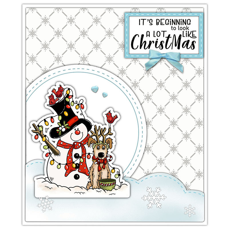 Christmas Snowman Dies & Stamps Set