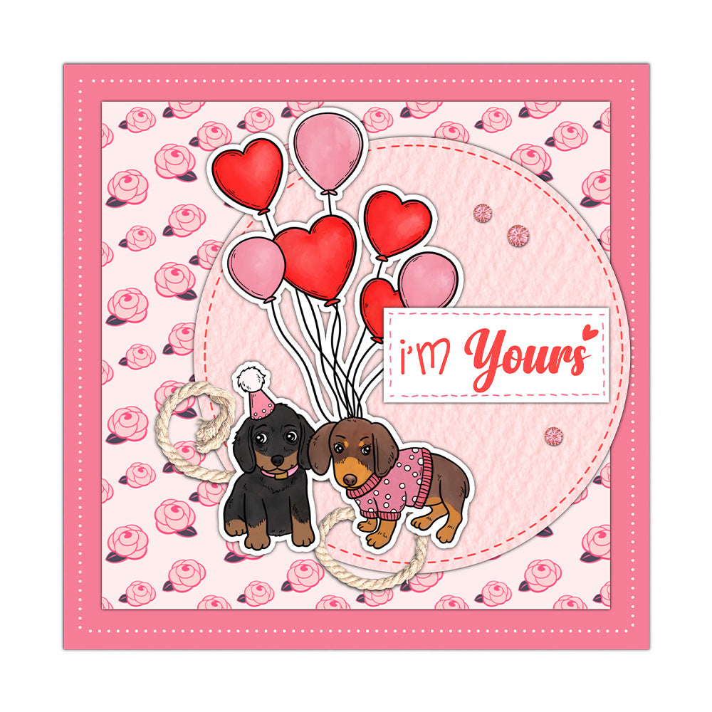 Valentine's Day Theme Dies & Stamps Set