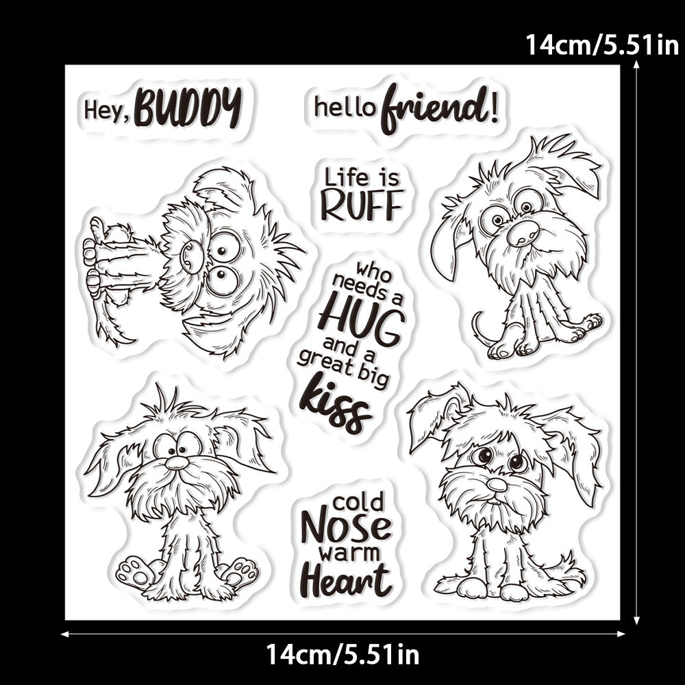Cute Puppy Dies & Stamps Set