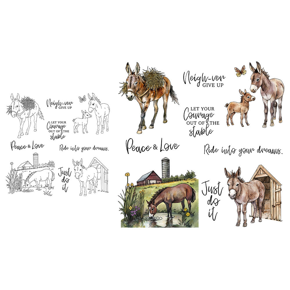 Animal Horse Clear Stamps
