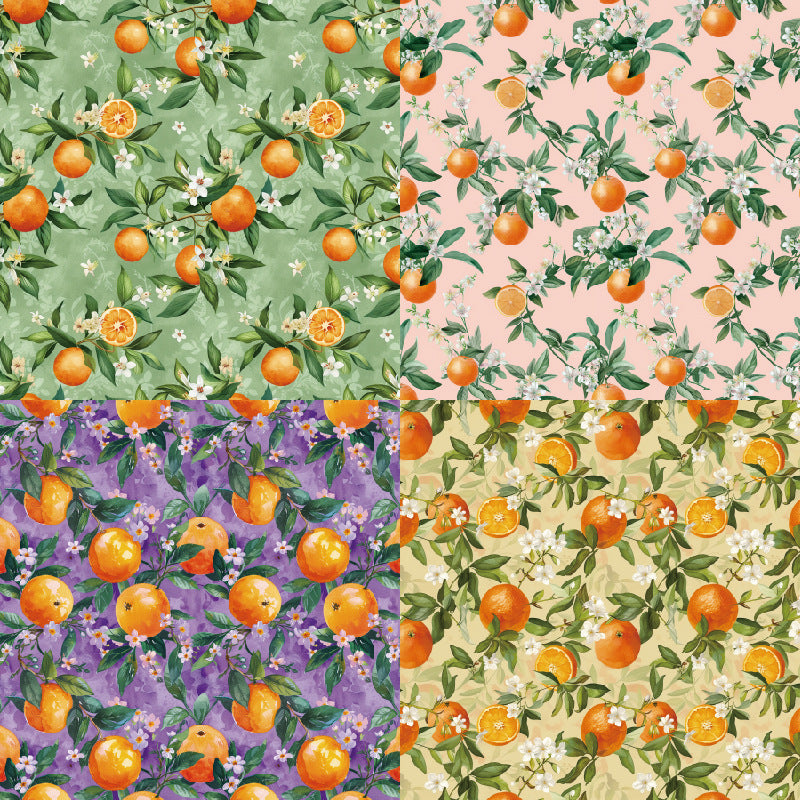 24PCS 6" Citrus Scrapbook Paper & Cardstock