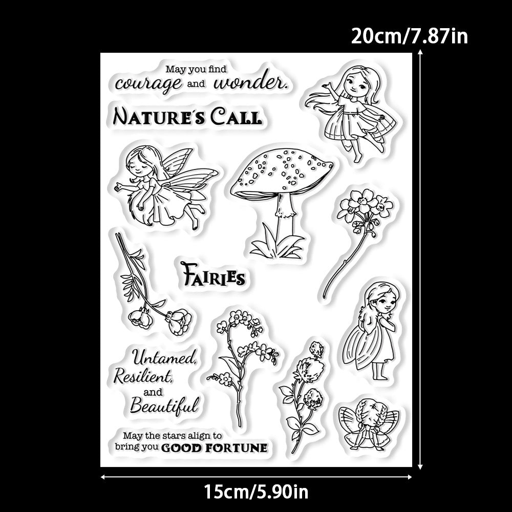Fairy Flowers Dies & Stamps Set