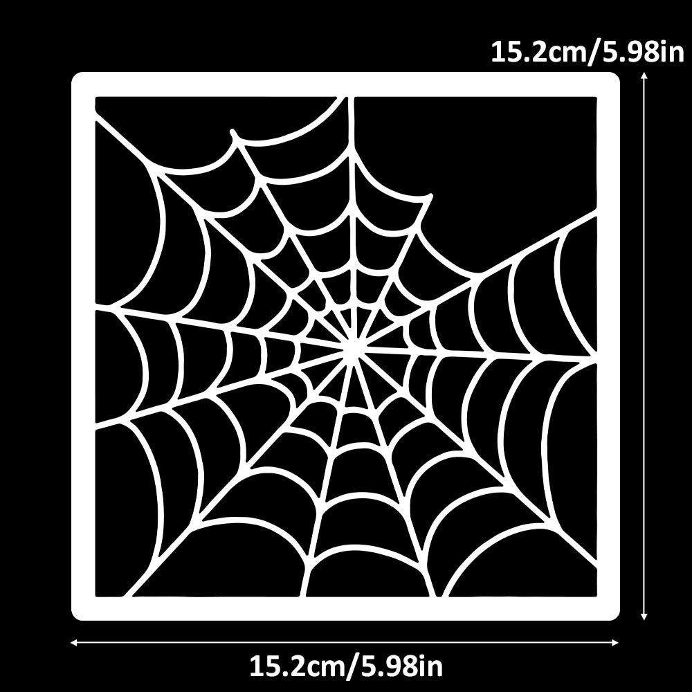 Spider Web Background DIY Painting Hollow Stencil