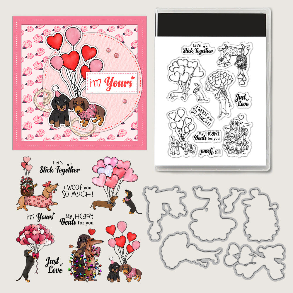 Valentine's Day Theme Dies & Stamps Set
