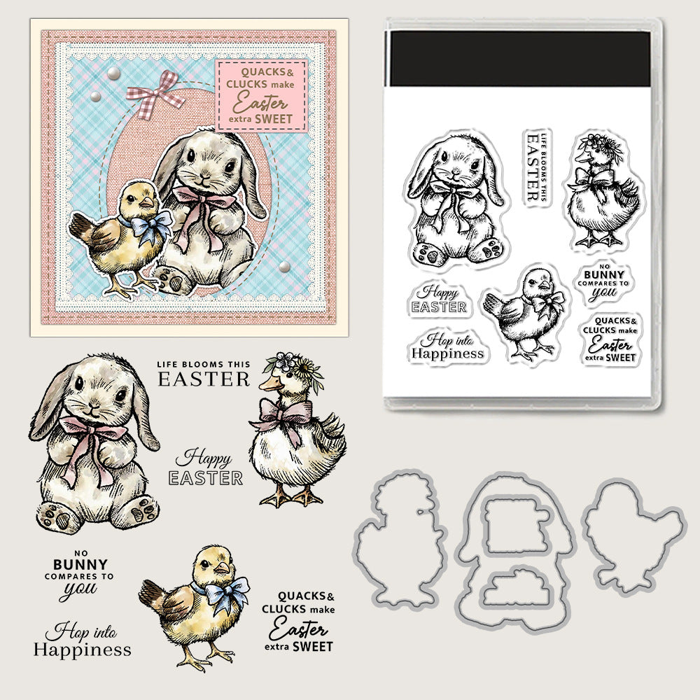 Easter Theme Dies & Stamps Set