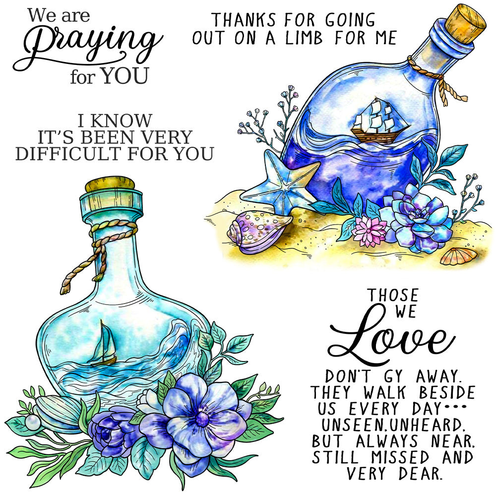 Drift Bottle Dies & Stamps Set