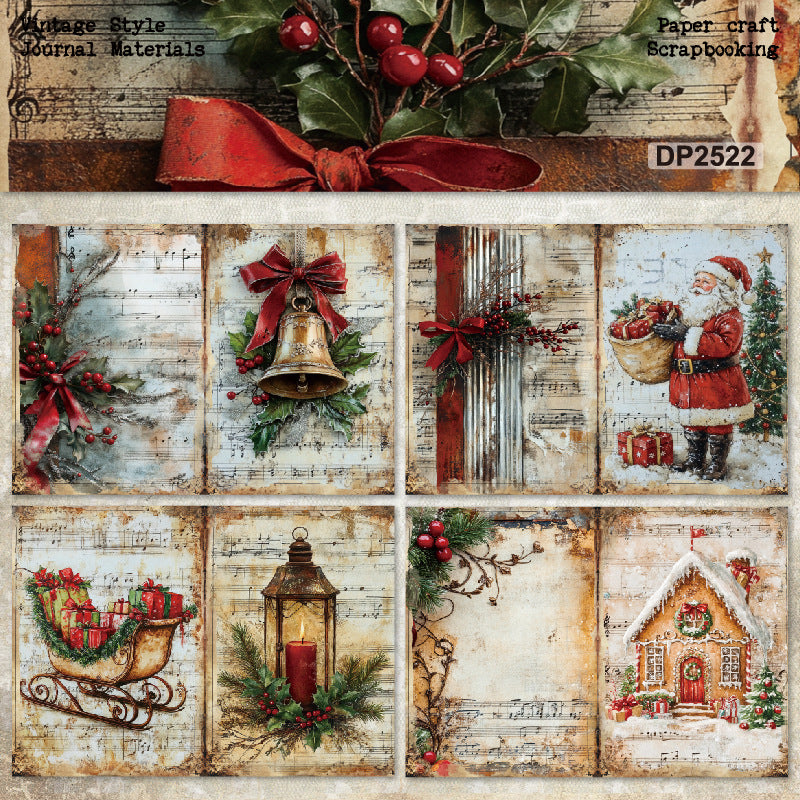 A5 Christmas Theme Journal Scrapbook Paper