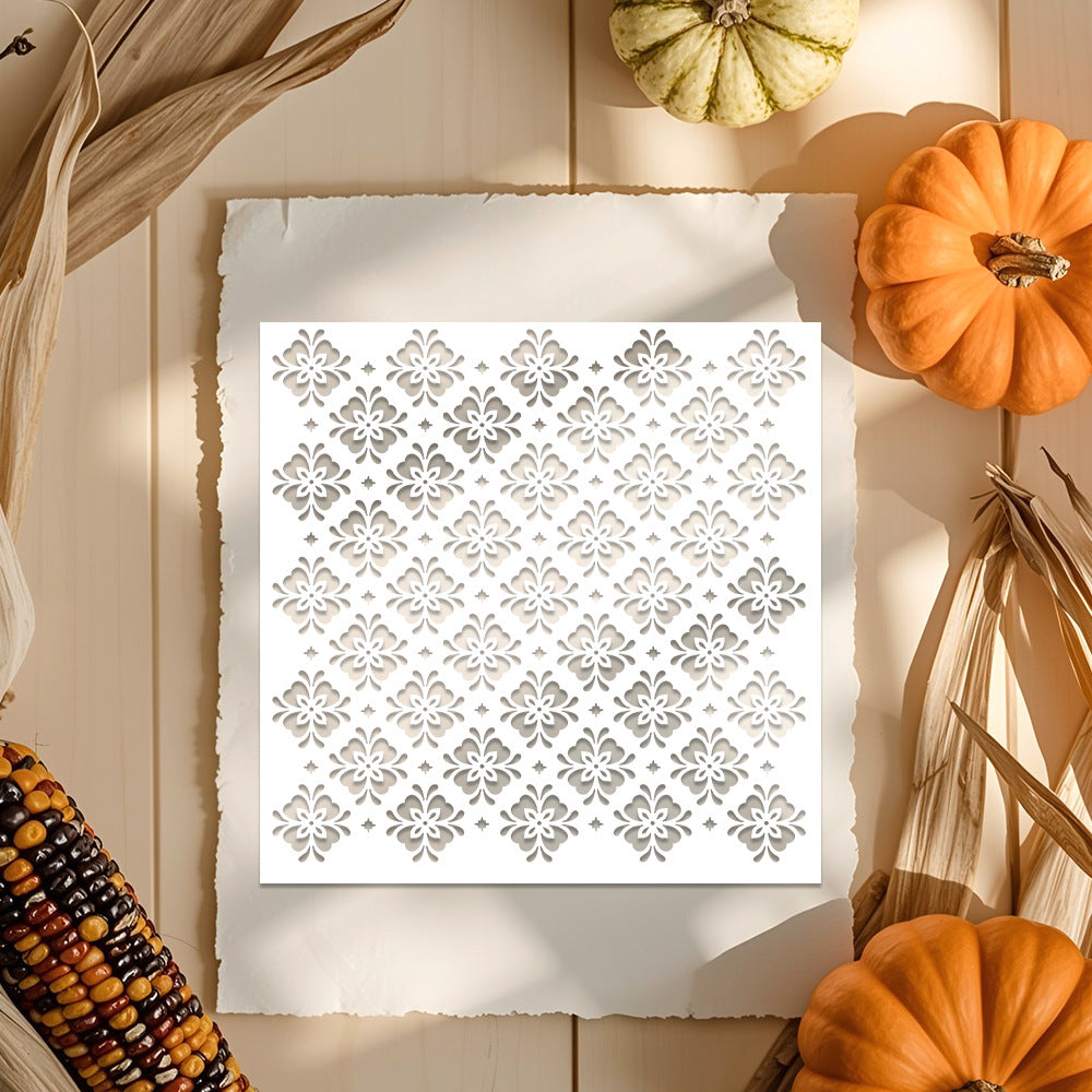 Floral Pattern DIY Painting Hollow Stencil