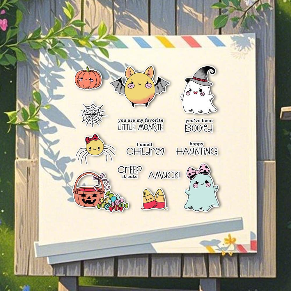 Halloween Ghost Dies & Stamps Set