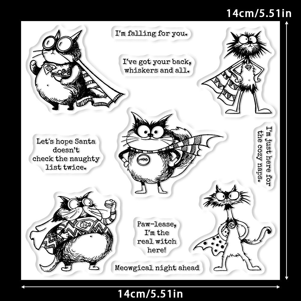 Superman Cats Dies & Stamps Set