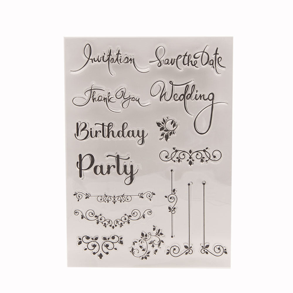 Party Blessing Clear Stamps