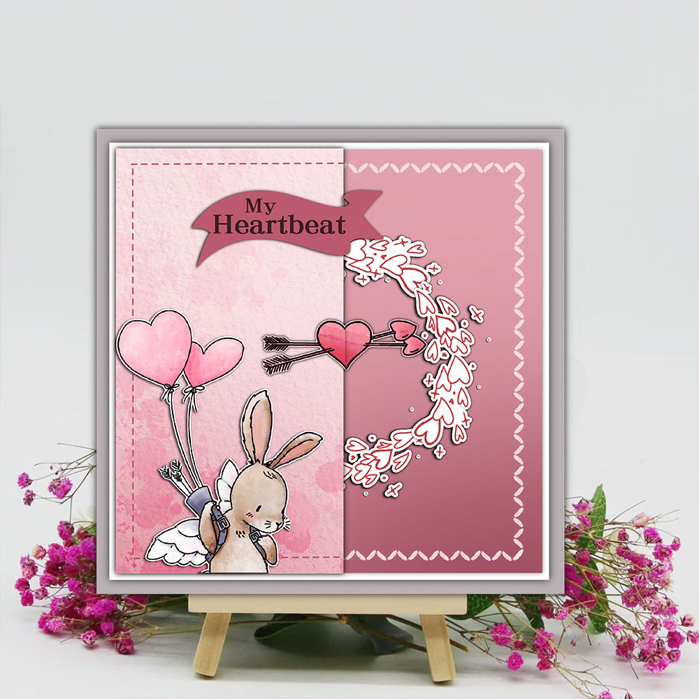 Valentine's Day Bunny Love Balloon Dies & Stamps Set