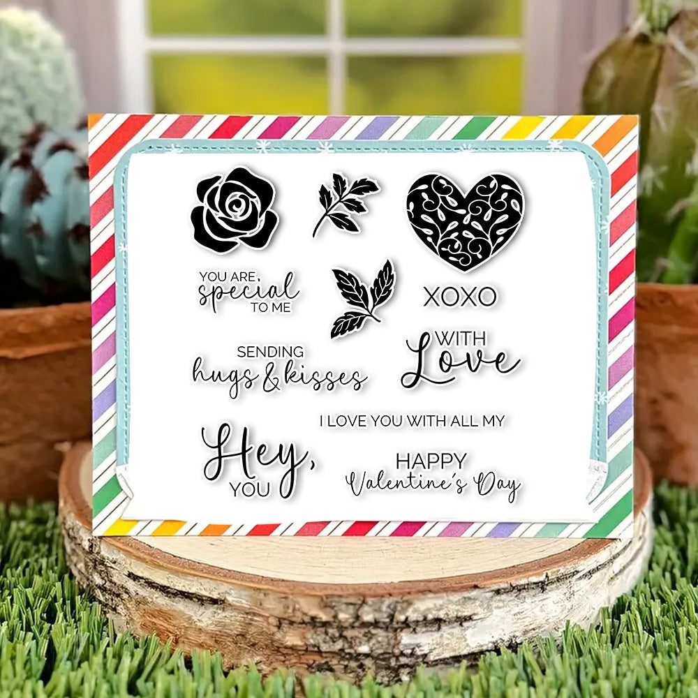 Valentine's Day Theme Dies & Stamps Set