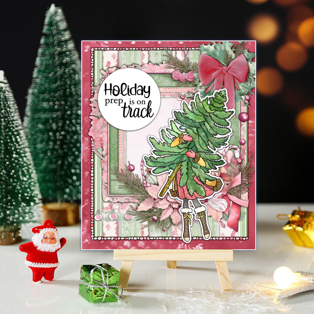 Christmas Elements Dies & Stamps Set