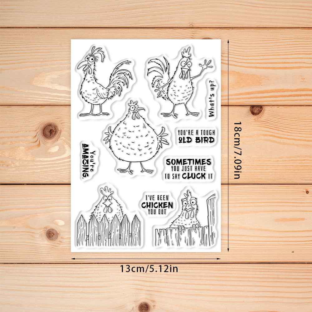 Cute and Funny Chicks Dies & Stamps Set