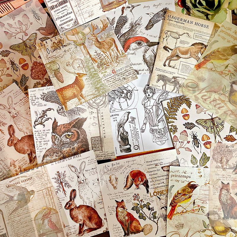 Vintage bronzing DIY Scrapbook Paper