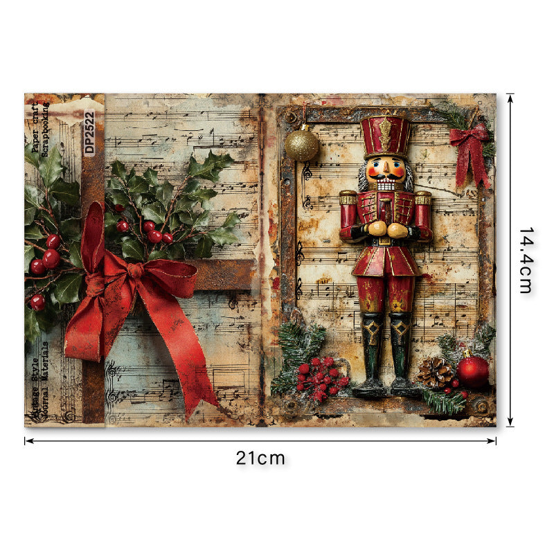 A5 Christmas Theme Journal Scrapbook Paper